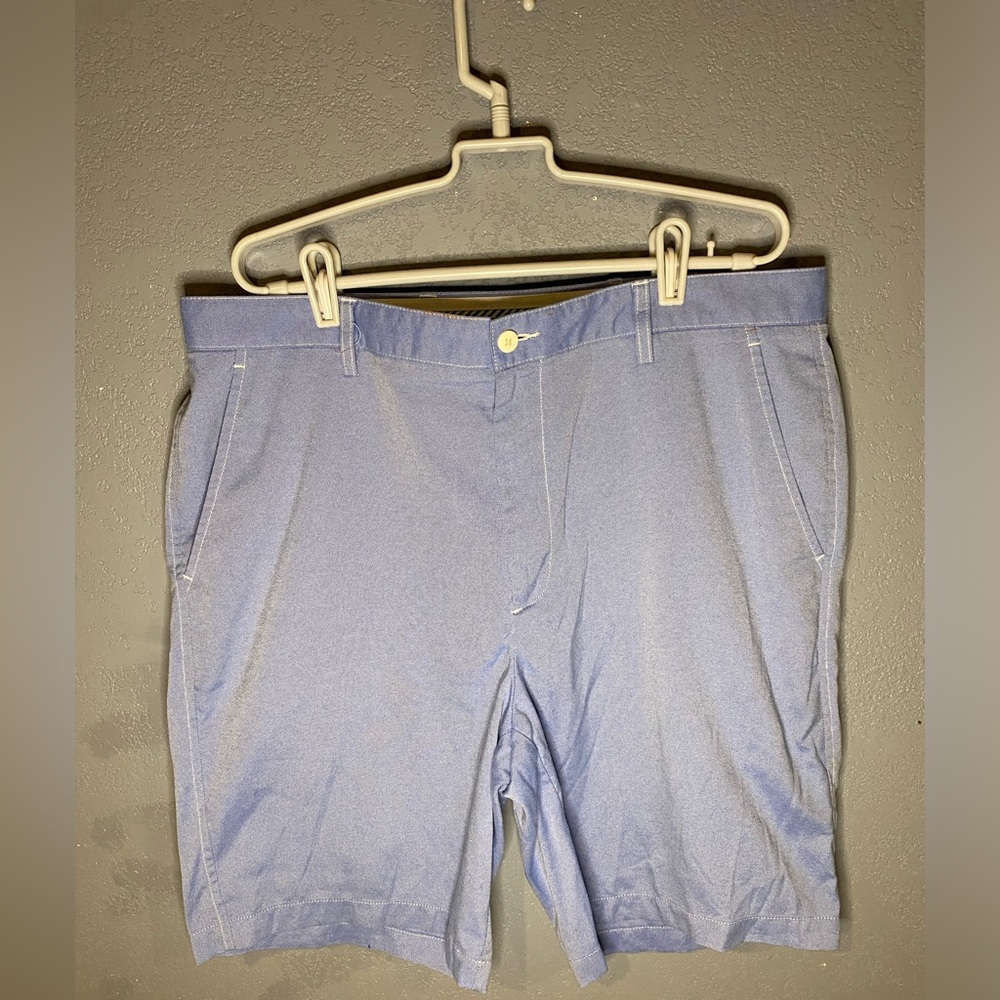 FootJoy Performance Golf ⛳ Shorts Men's 38 Blue Chambray Lightweight,Comfortable